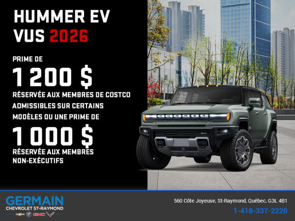 Le GMC Hummer EV VUS 2026