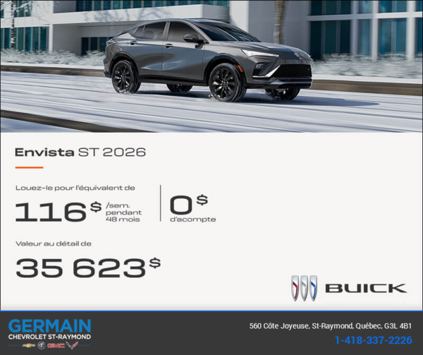 Procurez-vous la Buick Envista 2026