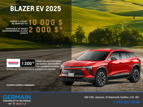Procurez-vous le Chevrolet Blazer EV 2025