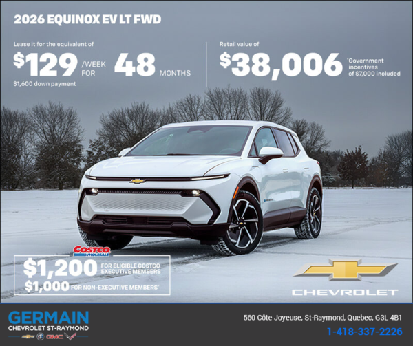 Get the 2026 Chevrolet Equinox EV