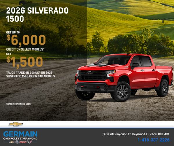 Get the 2026 Chevrolet Silverado 1500