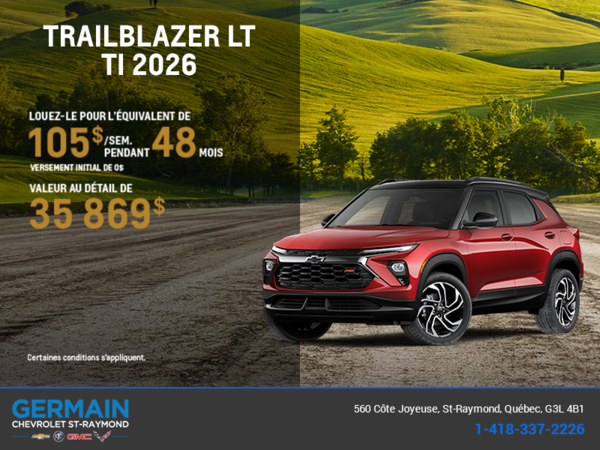 Le Chevrolet Trailblazer LT TI 2026