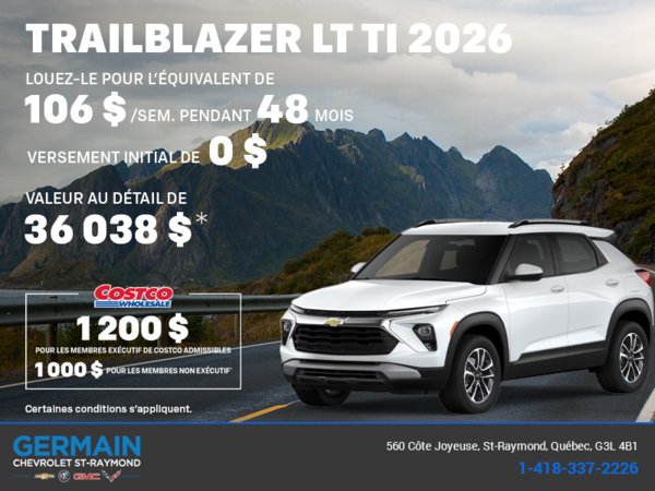 Le Chevrolet Trailblazer LT TI 2026