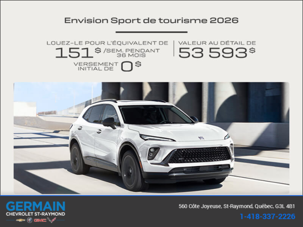 Procurez-vous la Buick Envision 2026
