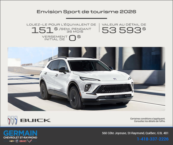Procurez-vous la Buick Envision 2026