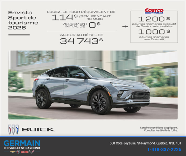 Procurez-vous la Buick Envista 2026