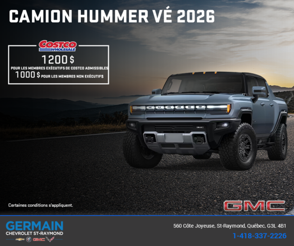 Le GMC Camion Hummer VÉ 2026
