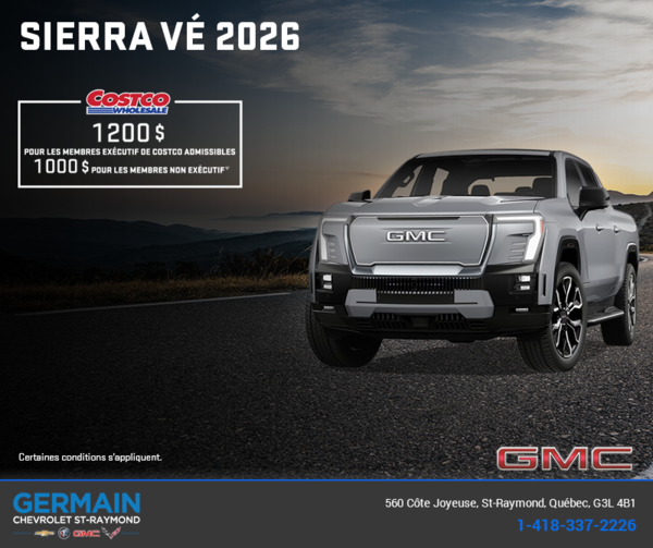 Le GMC Sierra VÉ 2026