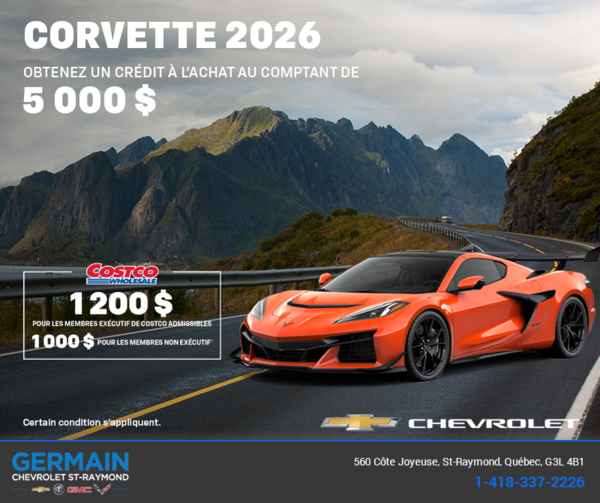 Procurez-vous le Chevrolet Corvette 2026