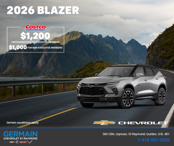 Get the 2026 Chevrolet Blazer
