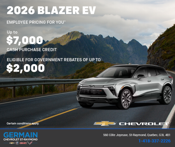 Get the 2026 Chevrolet Blazer EV