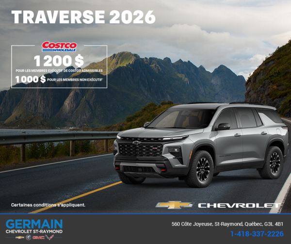 Le Chevrolet Traverse 2026