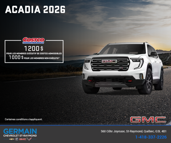 Le GMC Acadia 2026