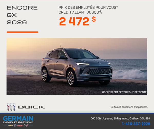 Procurez-vous la Buick Encore Gx 2026