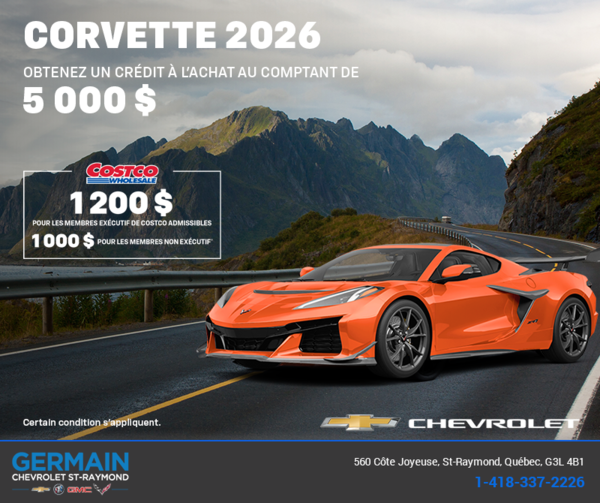 Procurez-vous le Chevrolet Corvette 2026