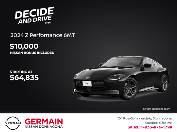 Get the 2024 Nissan Z Today!