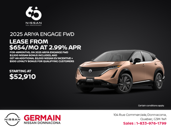 Get the 2025 Ariya Today!