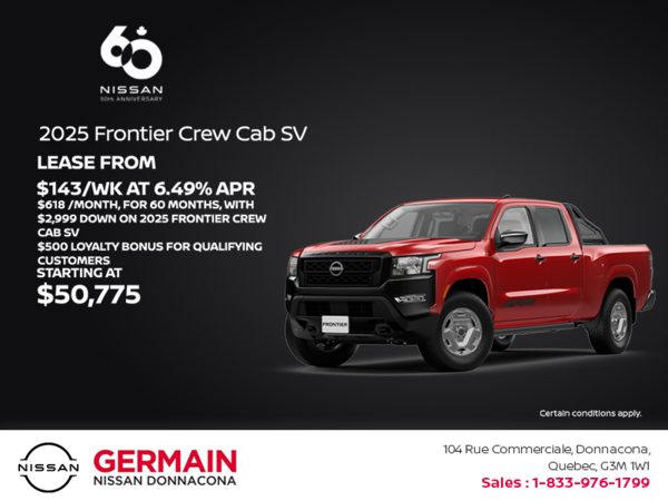 Get the 2025 Frontier Today!