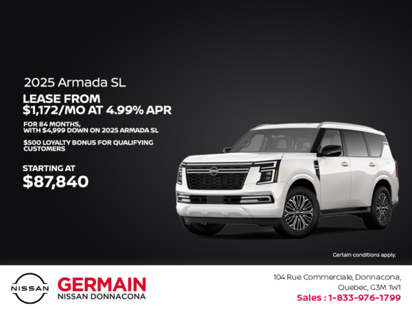 Get the 2025 Nissan Armada Today!