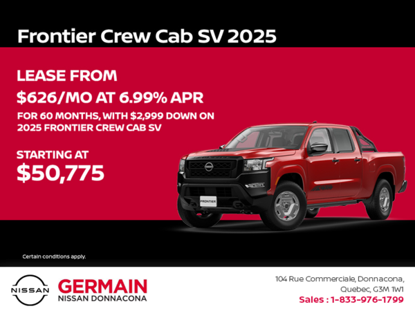 Get the 2025 Frontier Today!