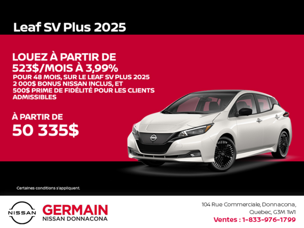 Obtenez la Leaf 2025 !