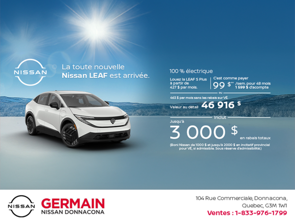 Obtenez la Leaf 2026 !