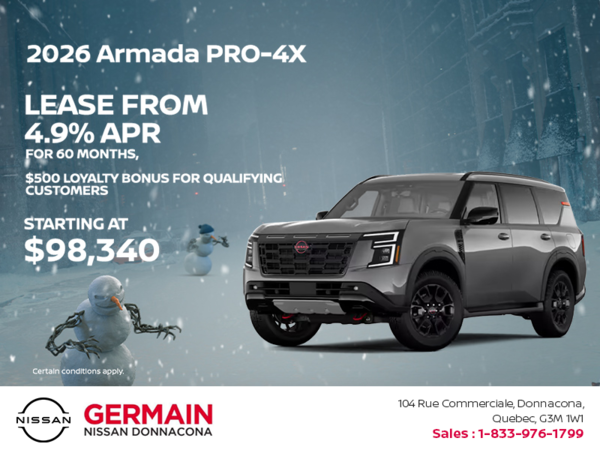 Get the 2026 Nissan Armada Today!