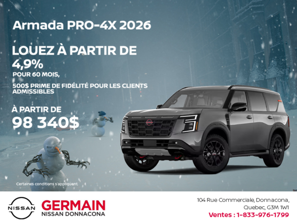 Obtenez la Armada 2026 !