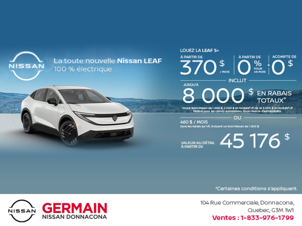 Obtenez la Leaf 2026 !