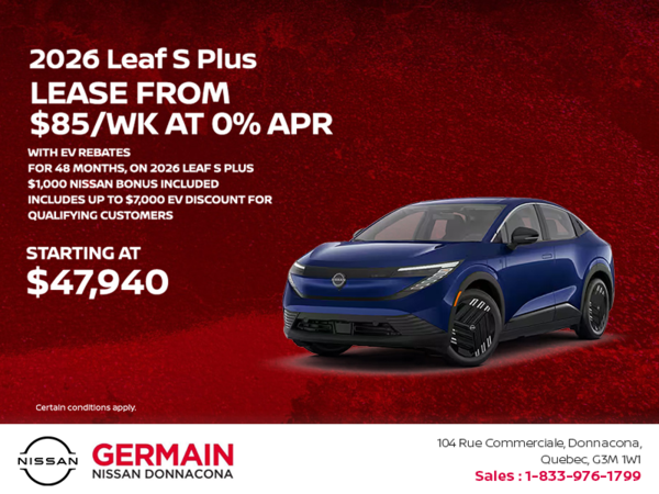 Get the 2026 Leaf S+ Today!