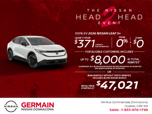 Get the 2026 Leaf S+ Today!