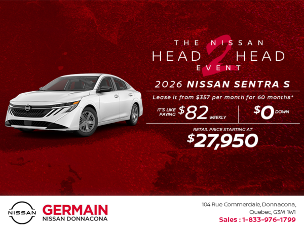 Get the 2026 Sentra Today!