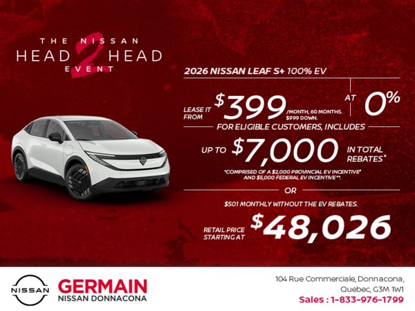 Get the 2026 Leaf S+ Today!