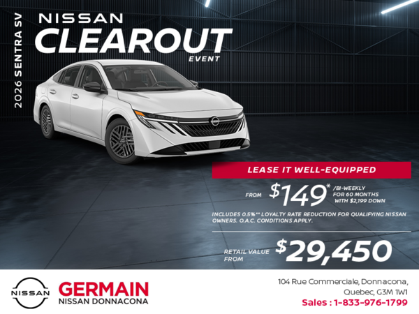 Get the 2026 Sentra S Today!