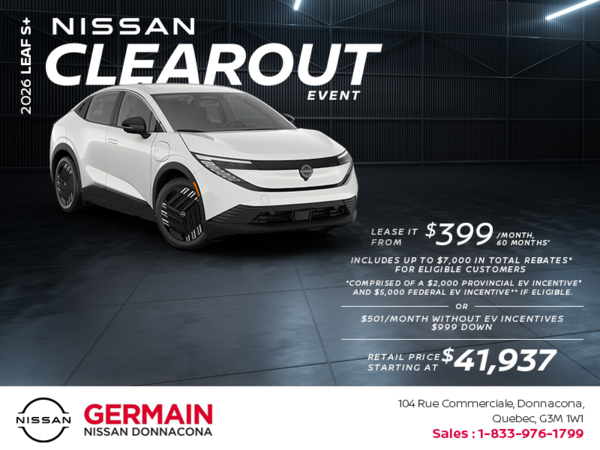 Get the 2026 Leaf  S+ Today!