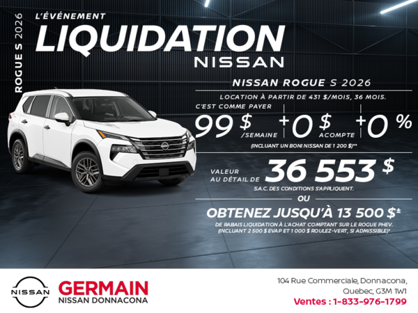 Obtenez le Rogue S 2026!
