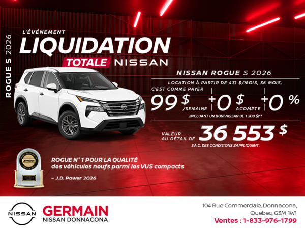 Obtenez le Rogue S 2026!