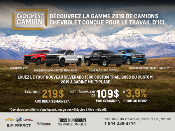 Cet hiver, l'aventure est au rendez-vous avec Chevrolet.
