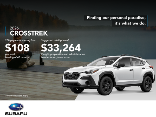 Get the 2026 Crosstrek today!