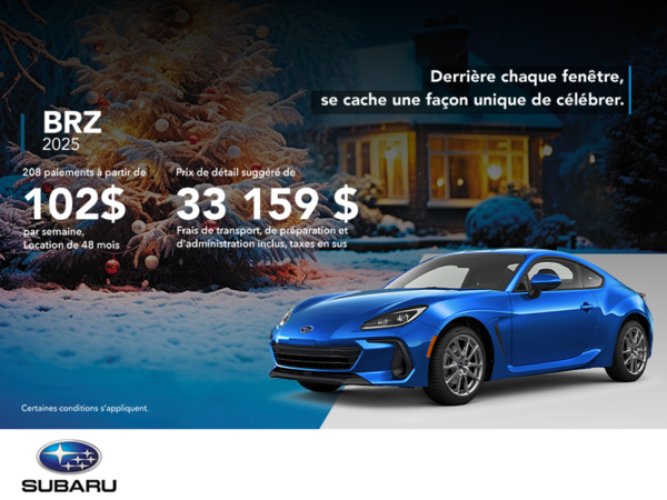 Procurez-vous la BRZ 2025!
