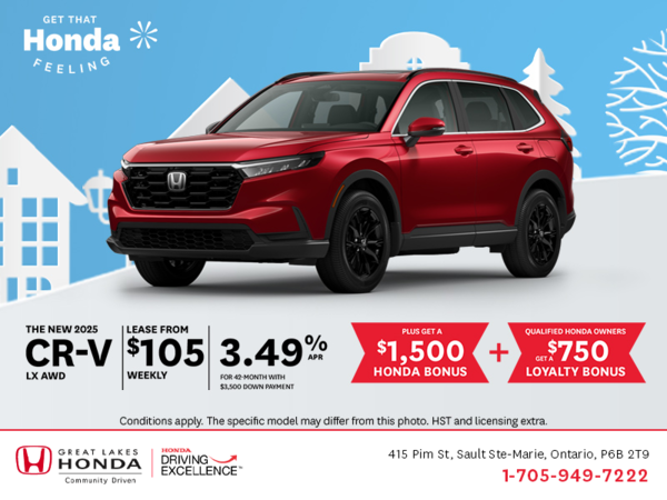 Get the 2025 Honda CR-V!