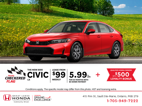 Get the 2025 Honda Civic!