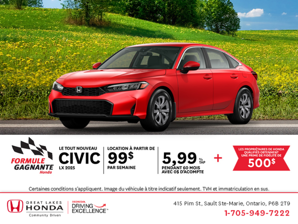 Procurez-vous le Honda Civic 2025