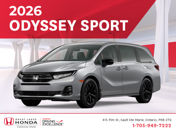 Get the 2026 Honda Odyssey!