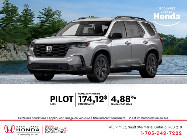 Procurez-vous le Honda Pilot 2025