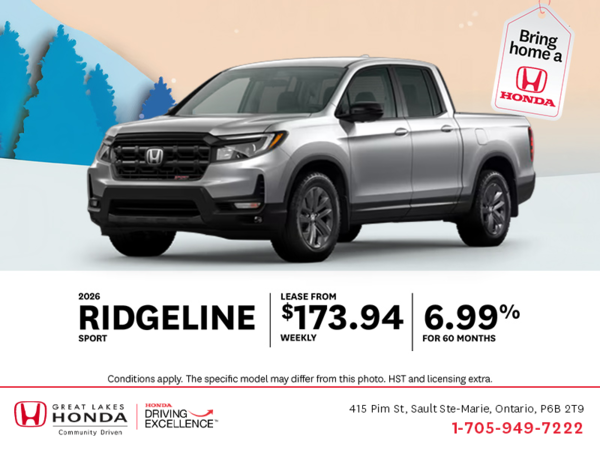 Get the 2026 Honda Ridgeline!