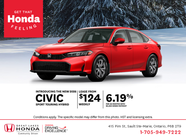 Get the 2026 Honda Civic Hybrid!