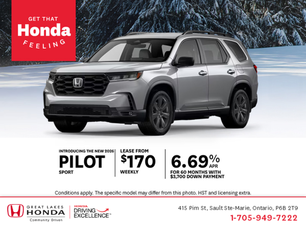 Get the 2026 Honda Pilot