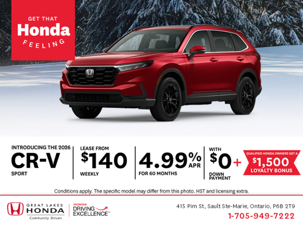 Get the 2026 Honda CR-V!