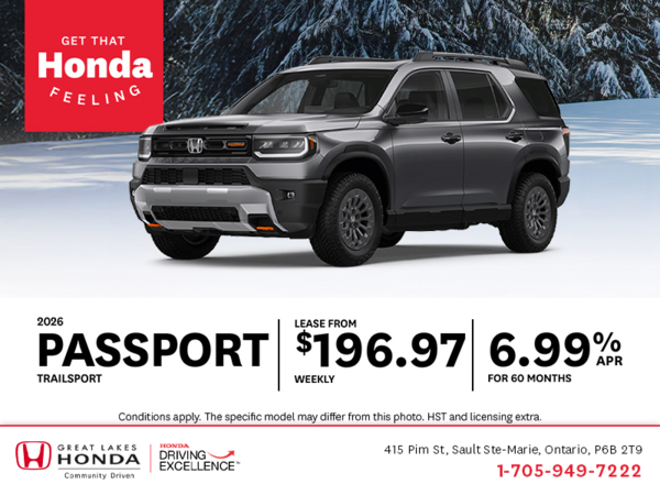 Get the 2026 Honda Passport!